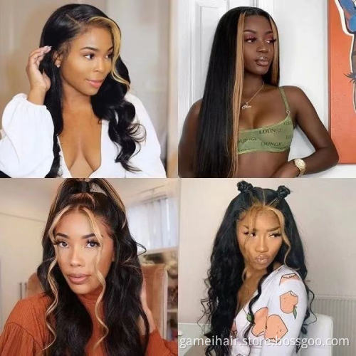 For Black Women Wholesale Hd Full Lace Frontal Closure Human Hair Wig Raw Indian Virgin Glueless Hair Loose Wave Lace Front Wig